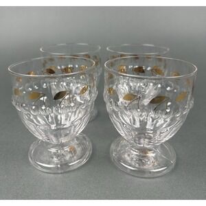 Anthropologie Clara Icon Glass Goblets Cherry Set of 4 NIB